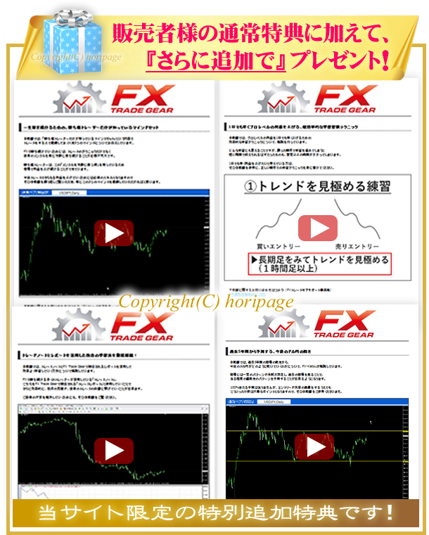 FXトレードギアの特別追加特典