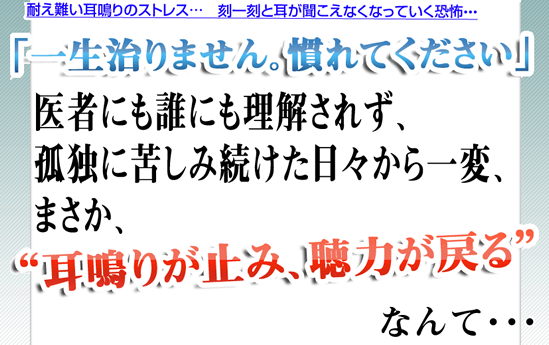 サトウ式耳鳴り・難聴・めまい改善術