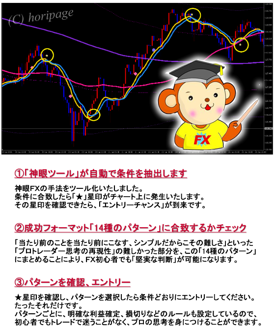 神眼FXのチャート解説図